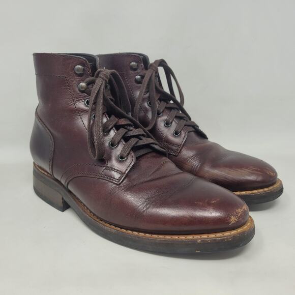 Thursday President Boots Mens 6.5 Brown Leather Lace Up Everyday Casual Classic